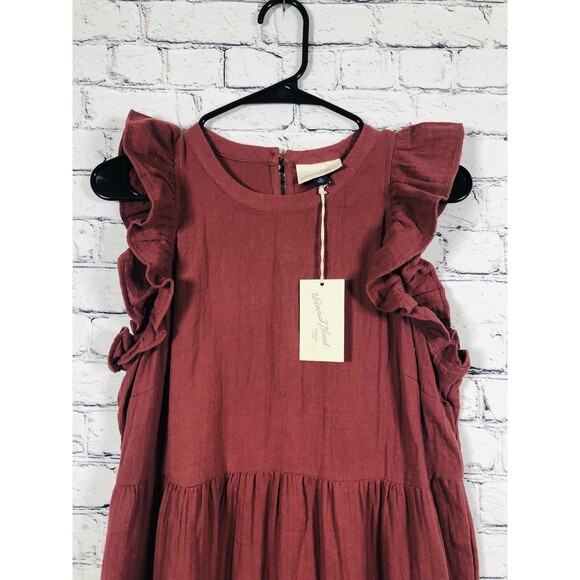 Universal Thread Mauve Ruffle Midi Dress - Picture 2 of 8